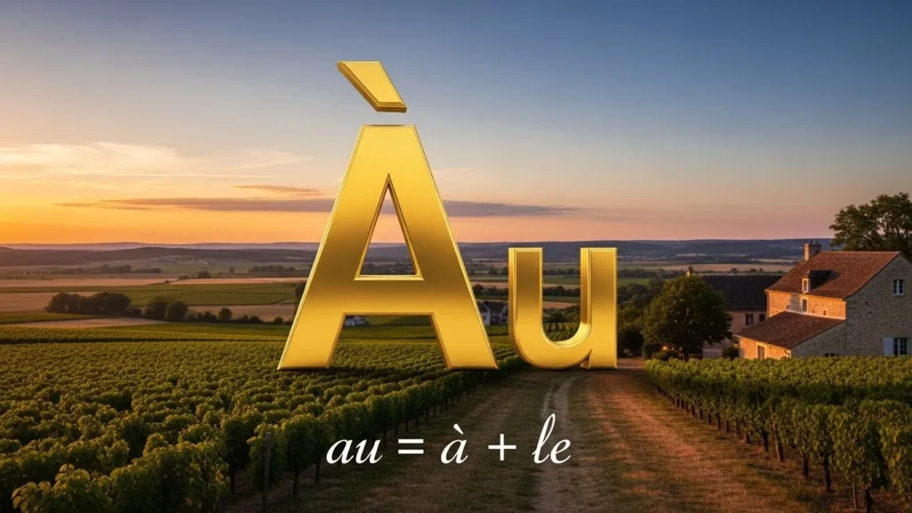 what does au mean in french