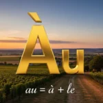 what does au mean in french