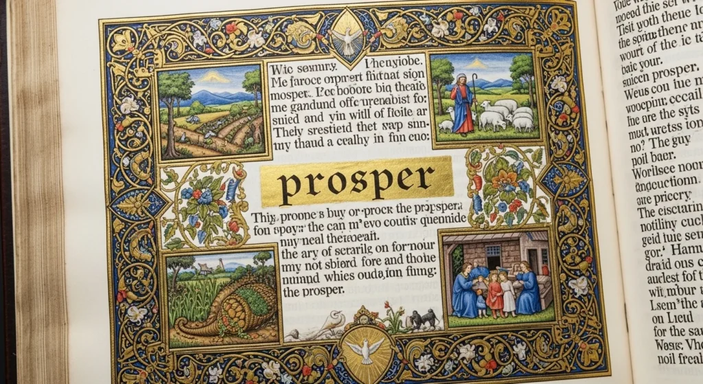 what does prosper mean in the bible