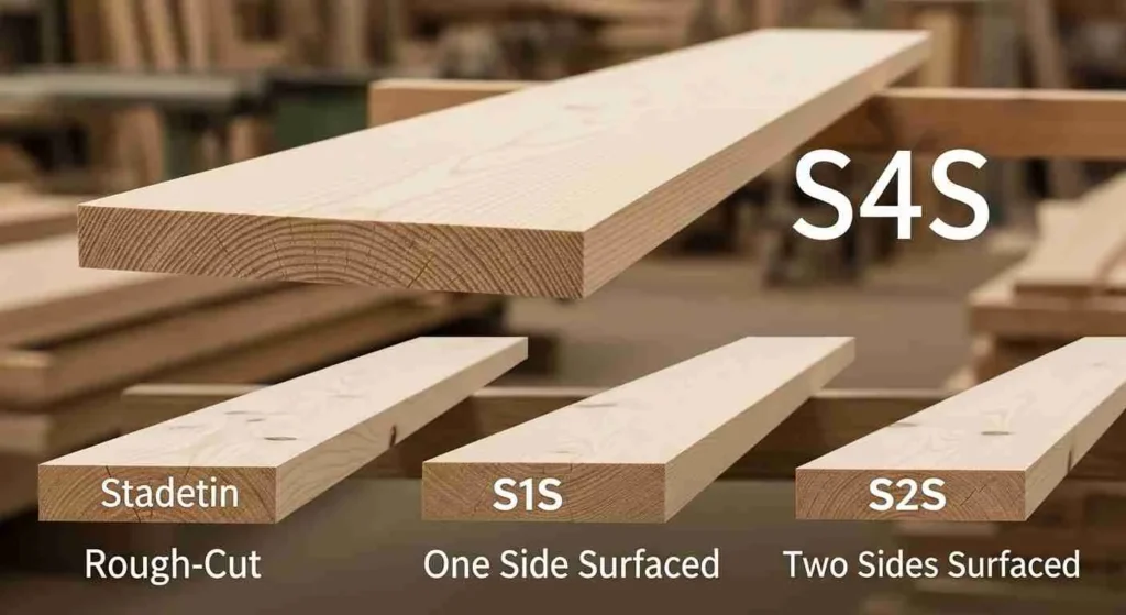 what does s4s mean in lumber